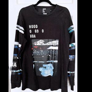 [SOLD] Hood By Air Print Long Sleeve Crewneck Sweater